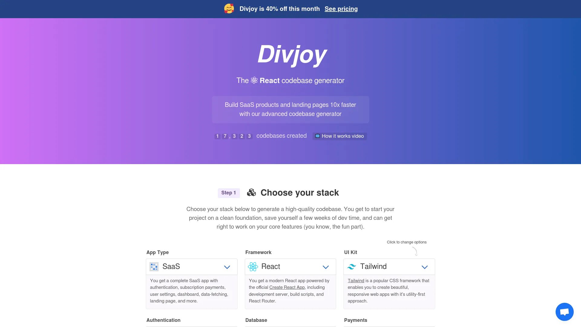 Divjoy homepage screenshot