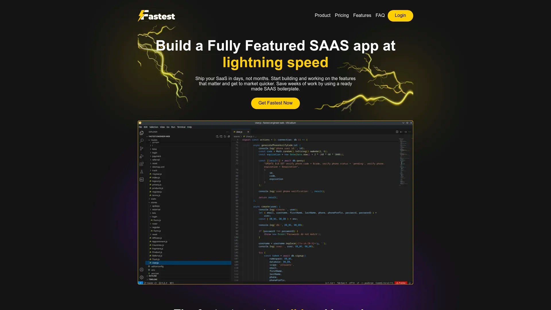 FastestEngineer homepage screenshot