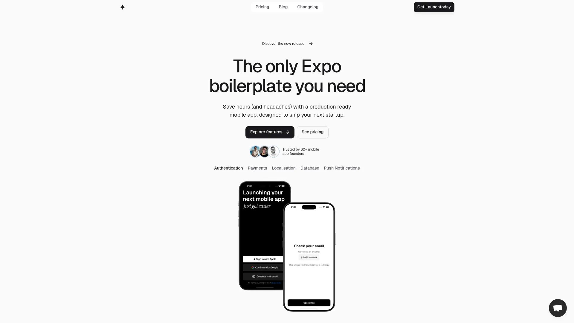 Launchtoday homepage screenshot